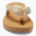 Moteriškos šlepetės per pirštą ROXY Porto Raffia II multi/olive 9