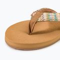 Moteriškos šlepetės per pirštą ROXY Porto Raffia II multi/olive 7