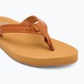 Moteriškos šlepetės per pirštą ROXY Porto Motif tan 7