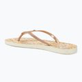 Moteriškos šlepetės per pirštą ROXY Bermuda Print peach cream 3