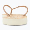Moteriškos šlepetės per pirštą ROXY Bermuda Print peach cream 6
