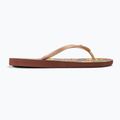 Moteriškos šlepetės per pirštą ROXY Bermuda Print brown combo 2