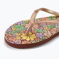 Moteriškos šlepetės per pirštą ROXY Bermuda Print brown combo 7