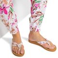 Moteriškos šlepetės per pirštą ROXY Paia V white/crazy pink print 4