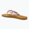 Moteriškos šlepetės per pirštą ROXY Paia V white/crazy pink print 3