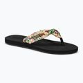 Moteriškos šlepetės per pirštą ROXY Paia V black/pink/soft lime