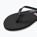Moteriškos šlepetės per pirštą ROXY Viva Stamp II black/boysenberry 7