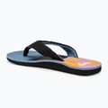 Vyriškos šlepetės per pirštą Quiksilver Molokai Layback II blue / blue / orange 3