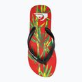 Vyriškos šlepetės per pirštą Quiksilver Molokai Art II black/red/black 5