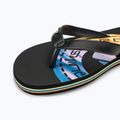 Vyriškos šlepetės per pirštą Quiksilver Molokai Art II black/black/orange 7