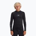 Paauglių plaukimo marškinėliai ilgomis rankovėmis Quiksilver Saturn UPF50 black