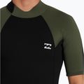 Vyriškas plaukimo hidrokostiumas Billabong 2 mm Foil Back Zip Spring moss 5
