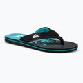Vyriškos šlepetės per pirštą Quiksilver Molokai Layback II blue / black / blue