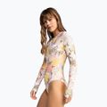 Moteriškas vientisas maudymosi kostiumėlis ROXY Playa Paradise Onesize Back Zip LS white viva la vida 9