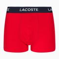 Lacoste boksininkų šortai 5H3389 W64 3 poros tamsiai mėlynos/raudonos spalvos metileno 5