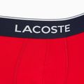 Lacoste boksininkų šortai 5H3389 W64 3 poros tamsiai mėlynos/raudonos spalvos metileno 7