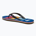 Vyriškos šlepetės per pirštą Quiksilver Molokai Stripe black/red/blue 3