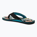 Vyriškos šlepetės per pirštą Quiksilver Molokai Layback II white / black / blue 3