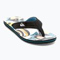 Vyriškos šlepetės per pirštą Quiksilver Molokai Layback II white / black / blue 8