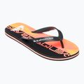 Vyriškos šlepetės per pirštą Quiksilver Molokai Art 25 fiery coral wordblock