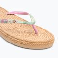 Moteriškos šlepetės per pirštą ROXY South Beach III green/pink 7