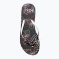 Moteriškos šlepetės per pirštą ROXY Portofino III dc black multi camo 5