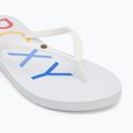 Moteriškos šlepetės per pirštą ROXY Sandy III white/rainbow monogram 6