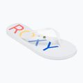Moteriškos šlepetės per pirštą ROXY Sandy III white/rainbow monogram 8