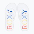 Moteriškos šlepetės per pirštą ROXY Sandy III white/rainbow monogram 11