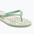 Moteriškos šlepetės per pirštą ROXY Tahiti VII green/pink 7