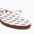 Moteriškos šlepetės per pirštą ROXY Portofino III dc light brown/white 7