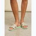 Moteriškos šlepetės ROXY Slippy II green stripe 7