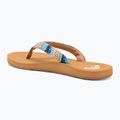 Moteriškos šlepetės per pirštą ROXY Porto Raffia II blue depths 3