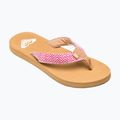Moteriškos šlepetės per pirštą ROXY Porto Raffia II raspberry