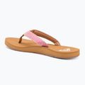 Moteriškos šlepetės per pirštą ROXY Porto Raffia II raspberry 3
