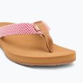 Moteriškos šlepetės per pirštą ROXY Porto Raffia II raspberry 7