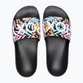 Moteriškos ROXY Slippy II šlepetės black multi camo 2