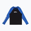 Vaikiški plaukimo marškinėliai ilgomis rankovėmis Quiksilver Everyday UPF50 black/nebulas blue