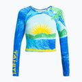 Moteriški plaukimo marškinėliai ilgomis rankovėmis ROXY Atlas Crop Top skyway 5