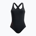 Moteriškas vientisas maudymosi kostiumėlis ROXY Active Solid Basic anthracite