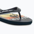 Vyriškos šlepetės per pirštą Quiksilver Java Art blue 5 7