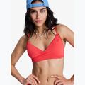Maudymosi kostiumėlio viršus ROXY Solid Essentials Wrap Bralette hibiscus