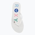 Moteriškos šlepetės per pirštą ROXY Sandy III white multi 1 5