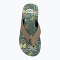 Vaikiškos šlepetės per pirštą Billabong All Day Impact Print moss green 5