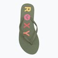 Moteriškos šlepetės per pirštą ROXY Sandy III oil green 5