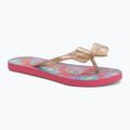 Vaikiškos šlepetės per pirštą ROXY Lulu IV pink multi camo