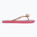 Vaikiškos šlepetės per pirštą ROXY Lulu IV pink multi camo 2