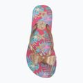 Vaikiškos šlepetės per pirštą ROXY Lulu IV pink multi camo 5