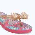 Vaikiškos šlepetės per pirštą ROXY Lulu IV pink multi camo 7