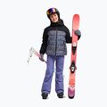 Vaikiška sniego lenktynių striukė ROXY Snowyhill Printed Puffy true black wildin out rg 2